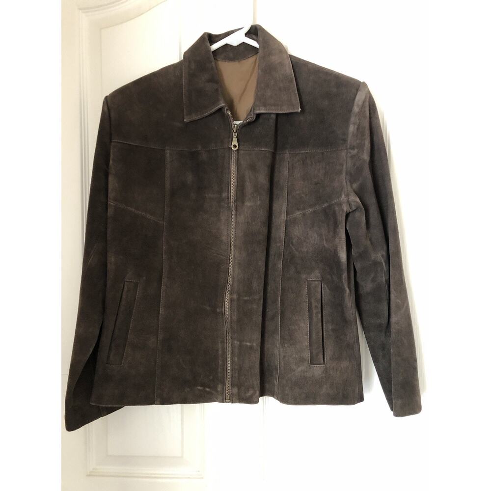 Vintage Men’s Suede leather jacket Medium